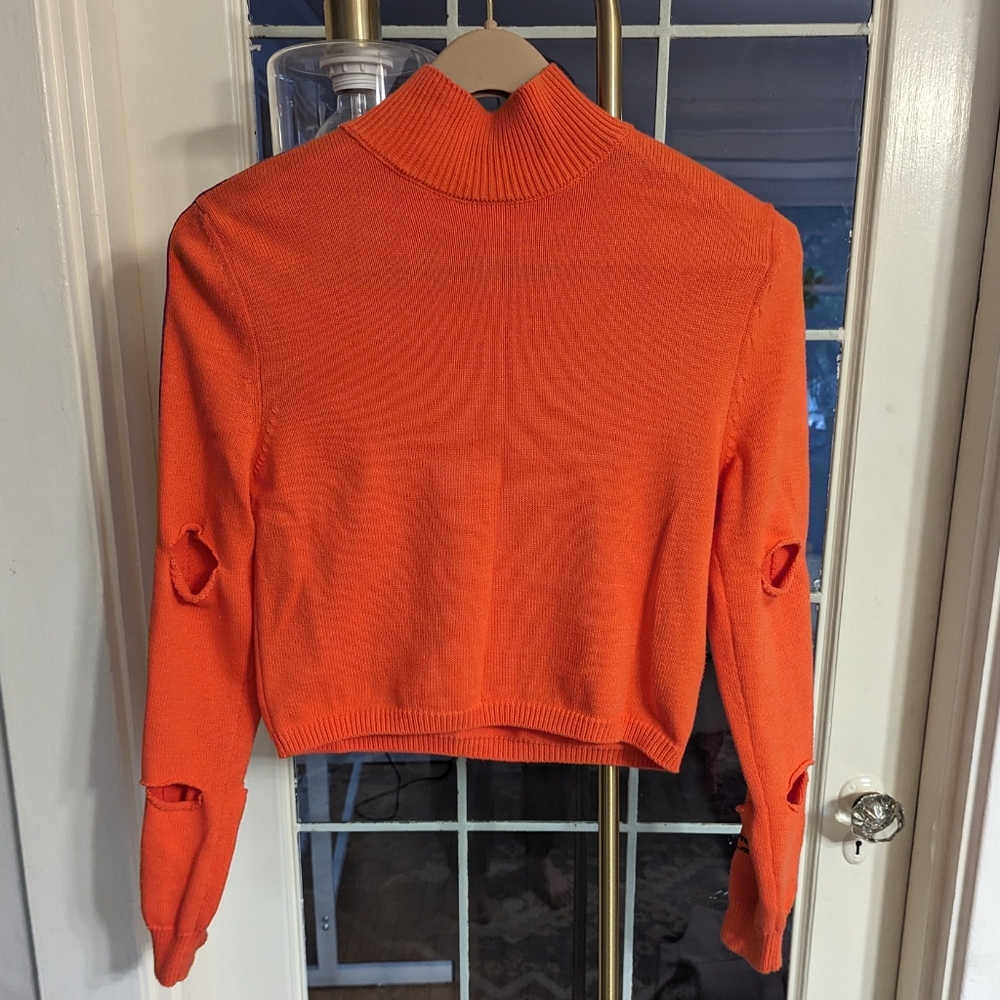 HERON PRESTON Orange Sweater (Small)